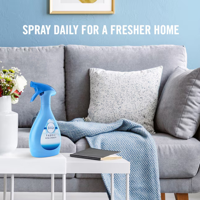Febreze Heavy Duty Odor Eliminator Spray 27 -fl oz Crisp Clean Fabric Deodorizer