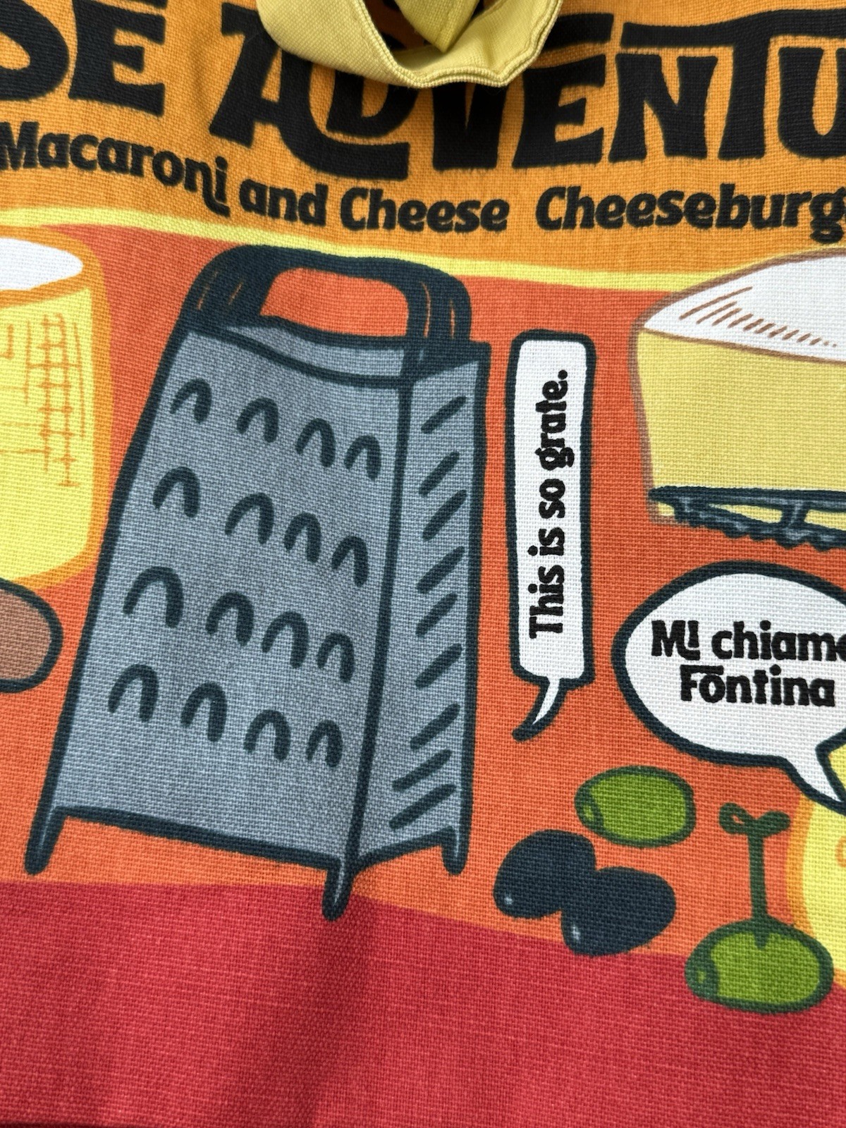 🧀 TRADER JOE’S *NWT* Cheese Adventures Canvas Cotton Reusable Tote Bag Pop Art