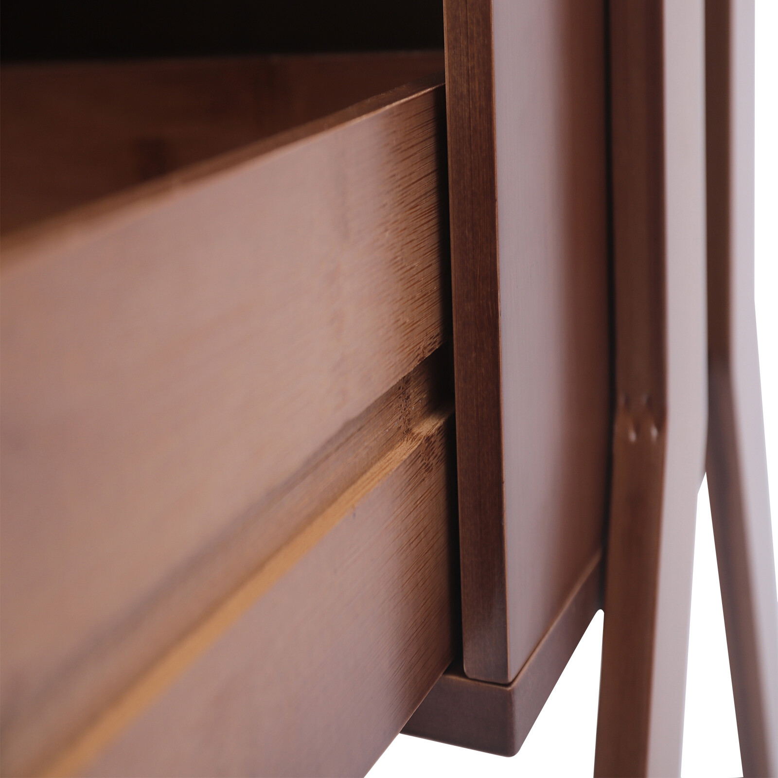 Bamboo Clothing Rack With Storage Drawer, Garment Rack Clothes Racks For Hanging