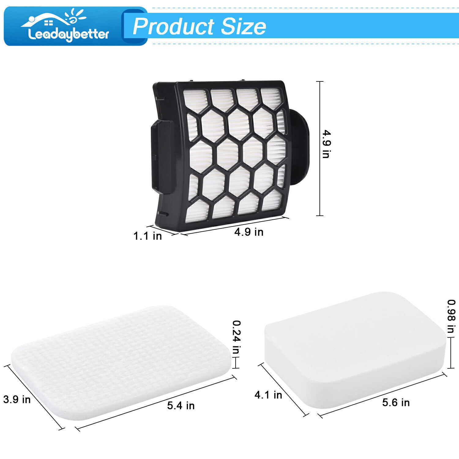 Replacement Filter for Shark 1238FT60 1239FT60 ZU60 ZU62 ZU62C NV150 NV251 NV255