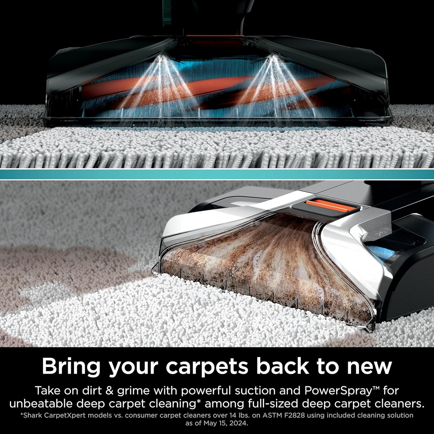 Shark R-EX201-SD CarpetXpert Carpet Upholstery Cleaner, Cyan – Scratch & Dent