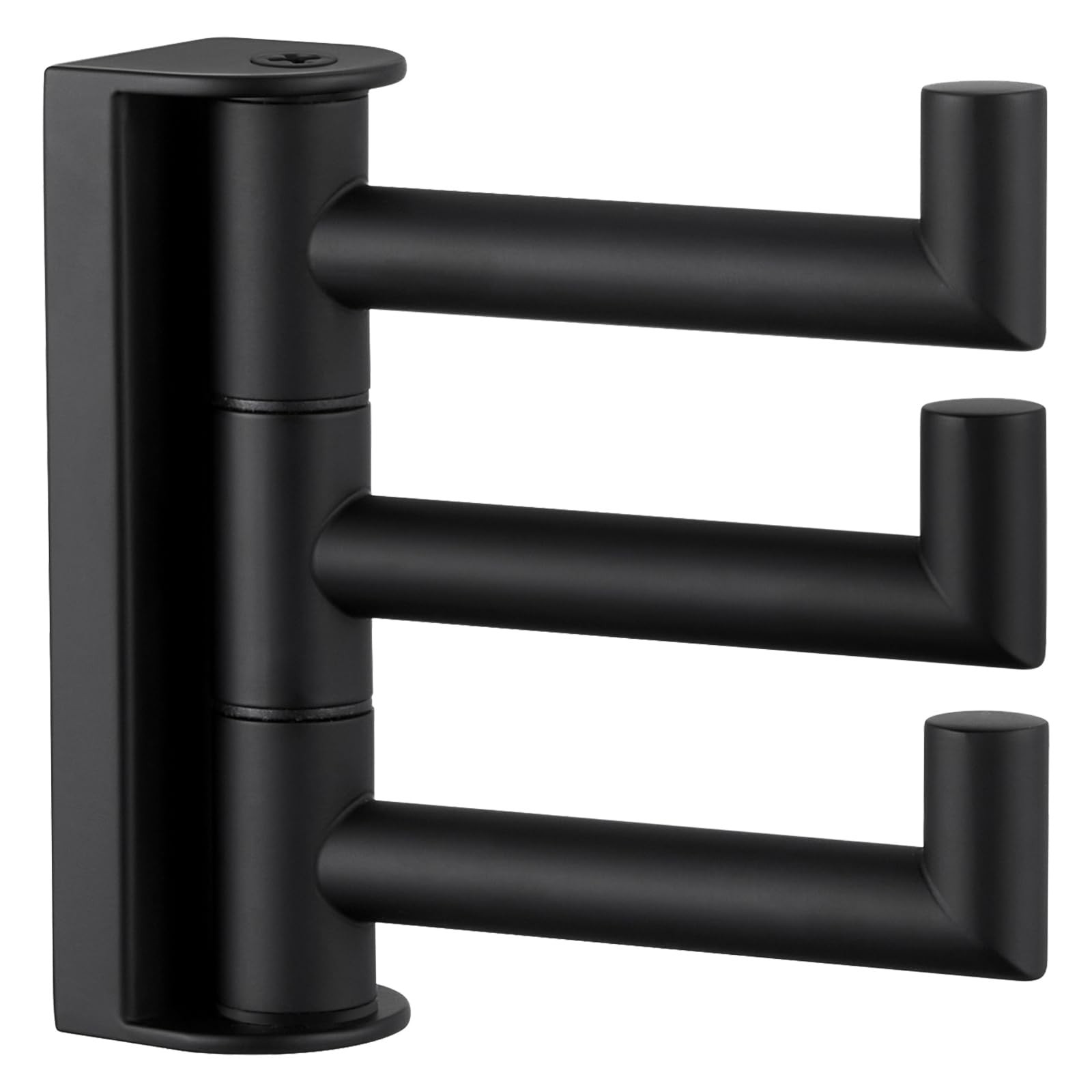 Swivel Towel Hook 3 Arms, SUS 304 Stainless Steel Foldable Bathroom Robe Towel H