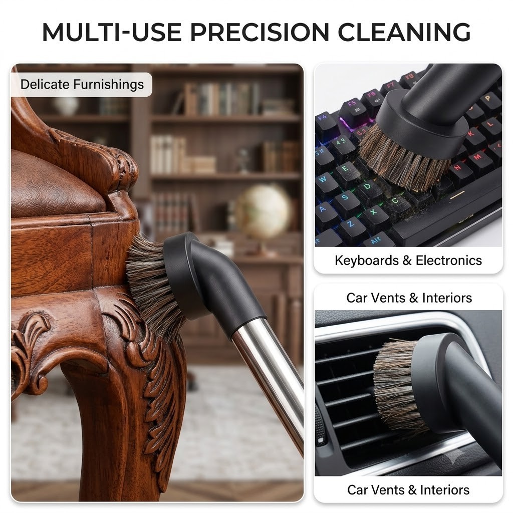 1PCS Brush Dusting 32Mm Replacement Accessories for Vac Tool Attachment Vacuum C