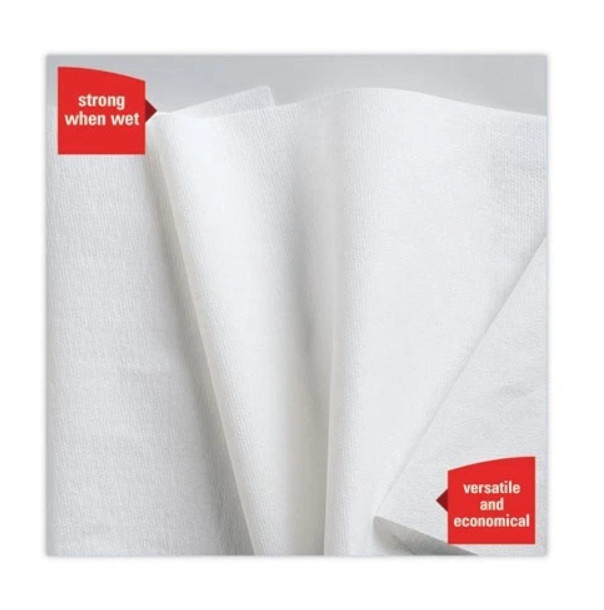WypAll X50 Cloths, Jumbo Roll, 13.4 x 9.8, White, 1,100/Roll