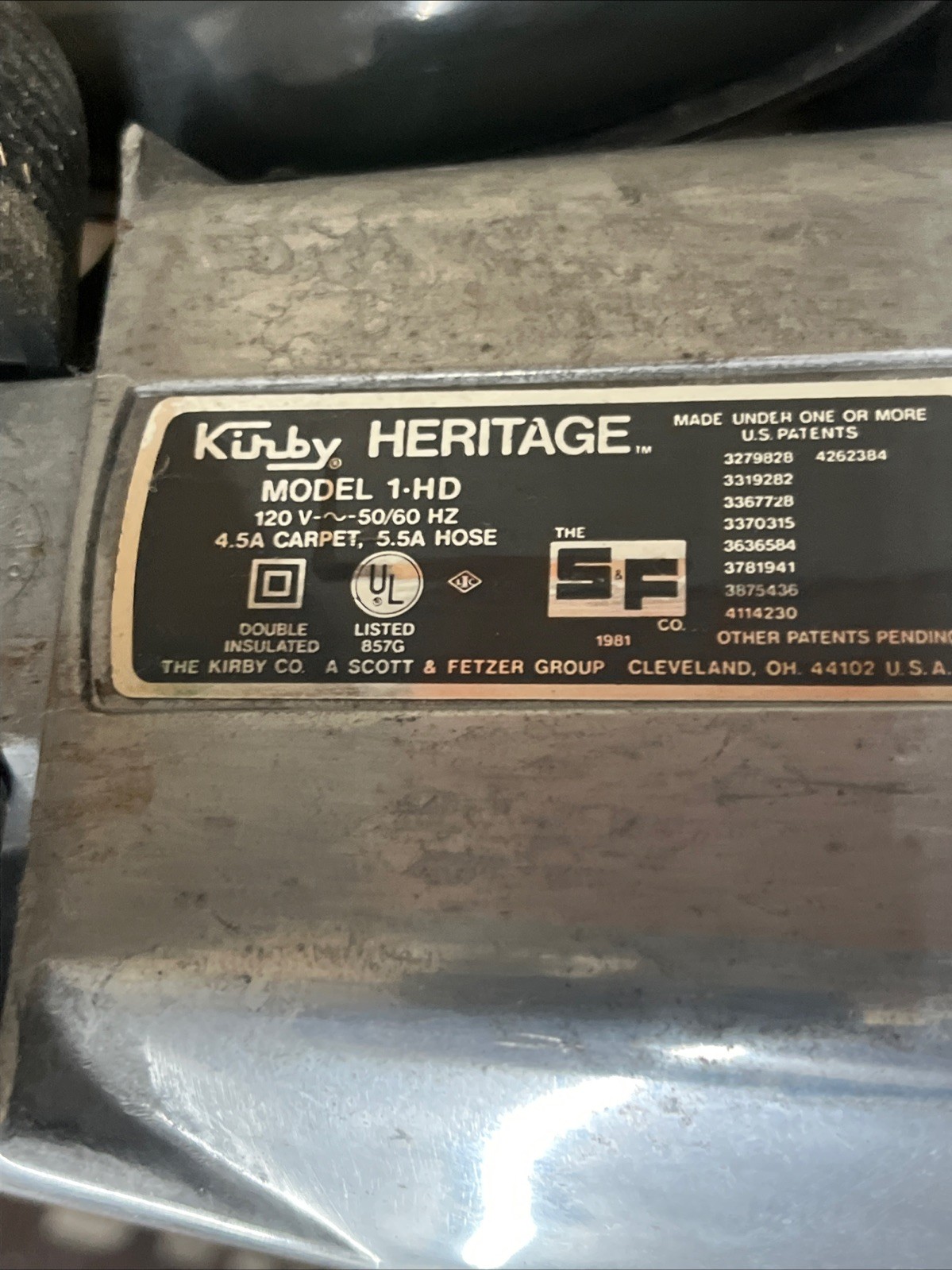 Kirby Vacuum Heritage 1-HD with Attachments For Parts Are Rebuild Please Read