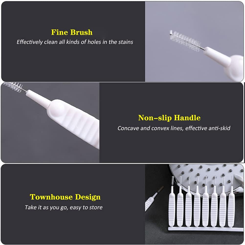 ELANE 30 Pcs Shower Head Cleaning Brush,Gap Hole Anti-Clogging Cleaning Brush,Ti