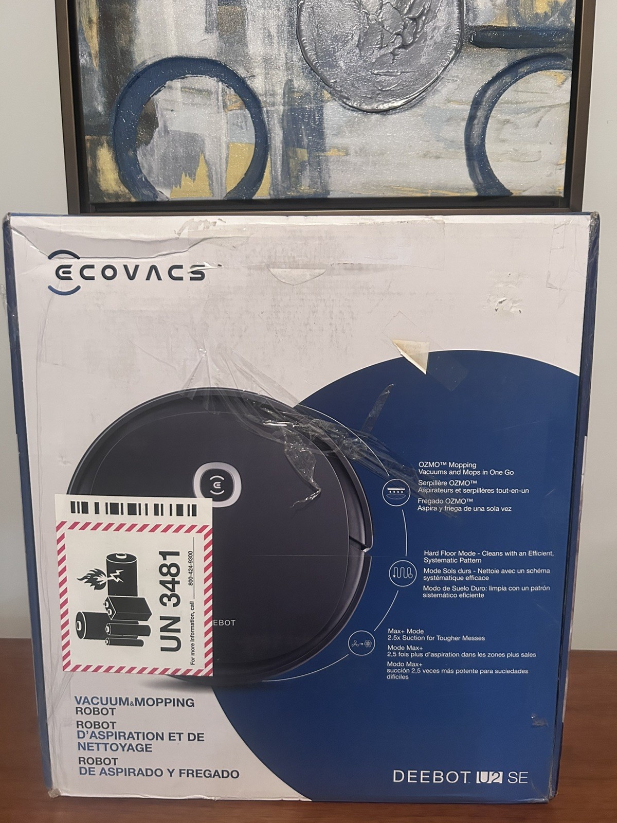 ECOVACS Deebot Ozmo U2 SE Robot Vacuum Cleaner 2 in 1 Vacuum & Mop easy use