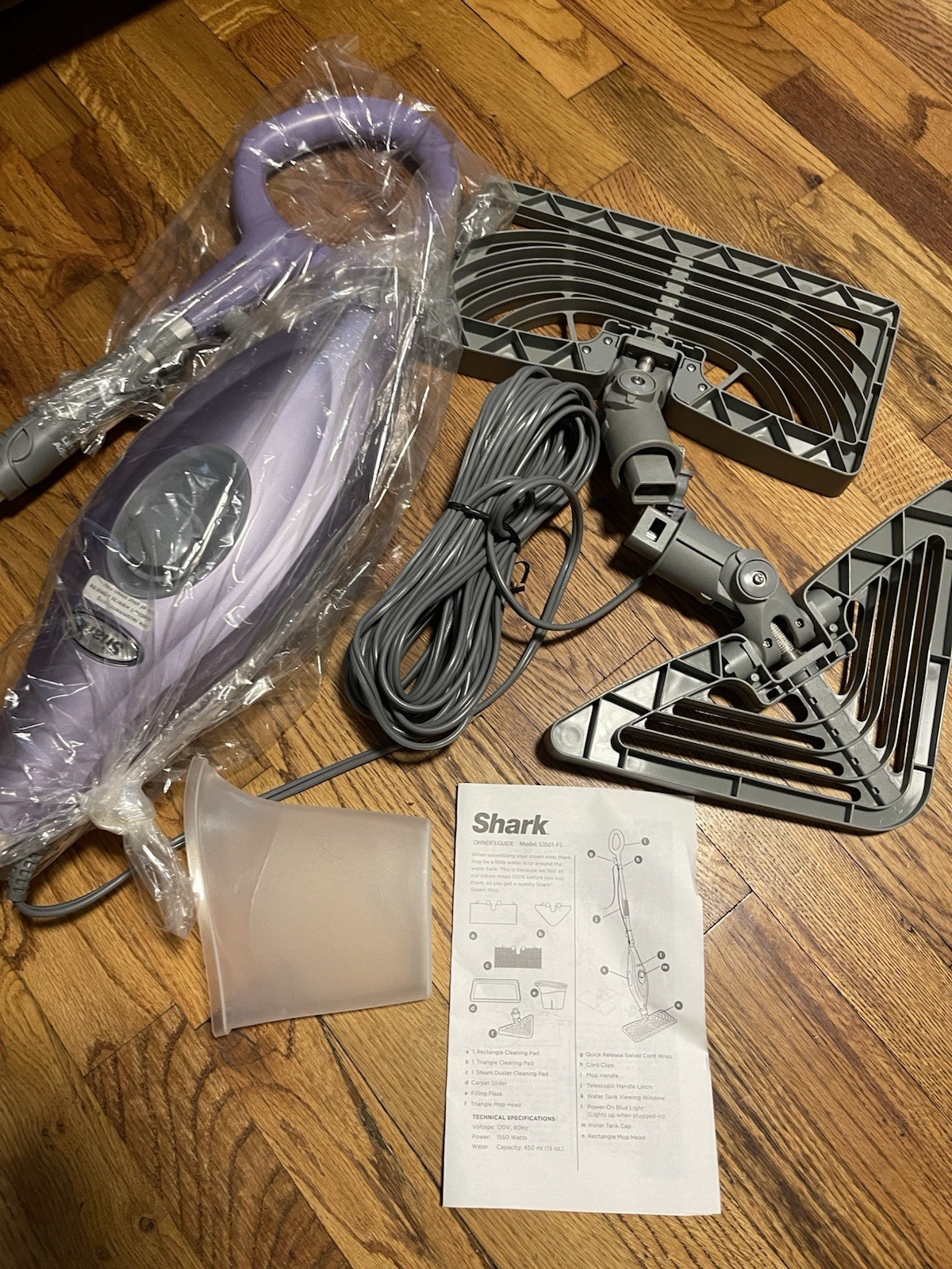 Shark S3501 Steam Mop Purple Open Box New No Retail Box