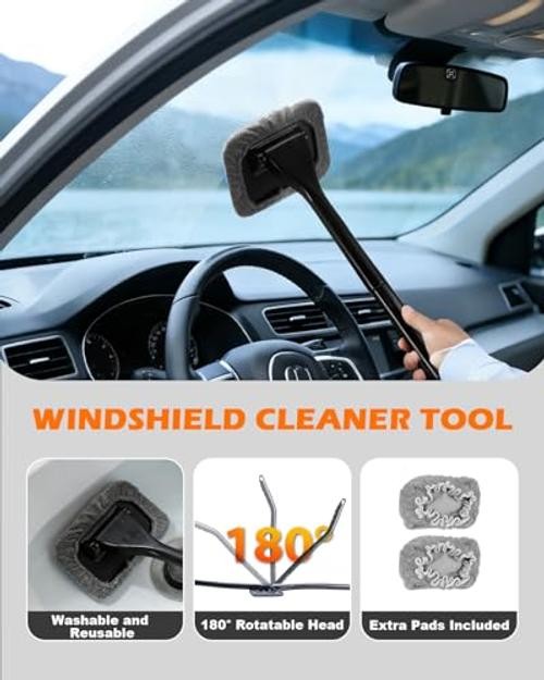 20Pcs Windshield Cleaner Tool – Car Interior Detailing Brush Kit with 200g