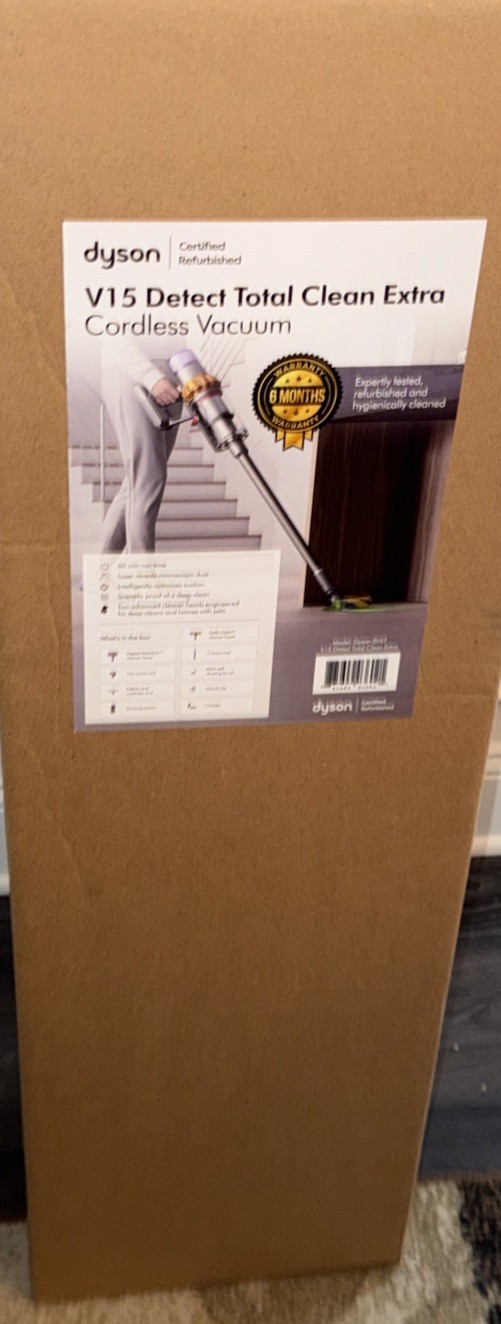 Dyson V15 Detect Extra Handheld Vacuum (448182-02) REFUSBISHED