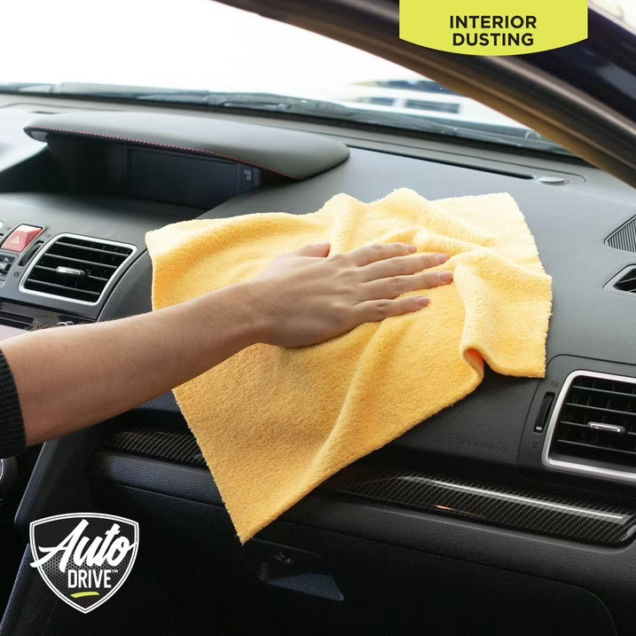 Auto Drive Microfiber Detailing Towels Roll 50 Count Tear Away 14×14 Inch