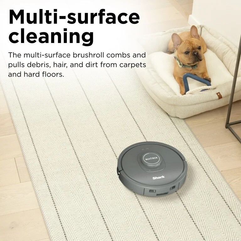Shark Matrix Self-Emptying Robot Vacuum Home Mapping – Grey