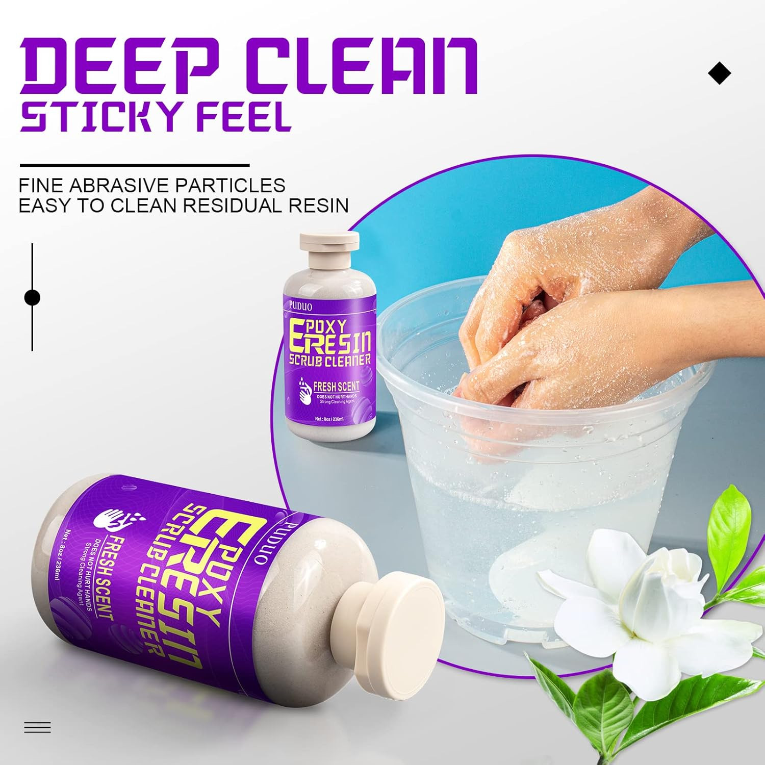 Resin Cleaner Water Softener, Epoxy Remover Tools | Epoxy Hand Scrub Soap , Fres