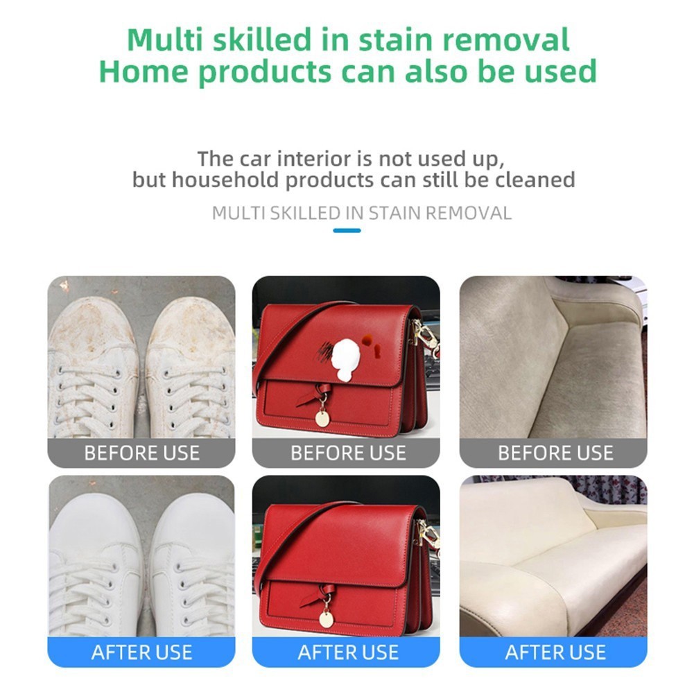 2X 4-in-1 Multi-Enzyme Foam Cleaner, All-Purpose Spray 10oz with Sponge & Towel