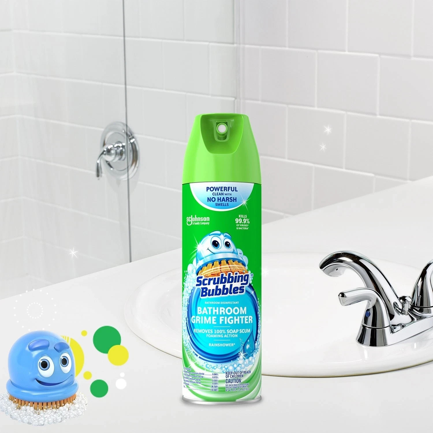 Scrubbing Bubbles Bathroom Cleaner, Rainshower, 4 ct., 100 oz.