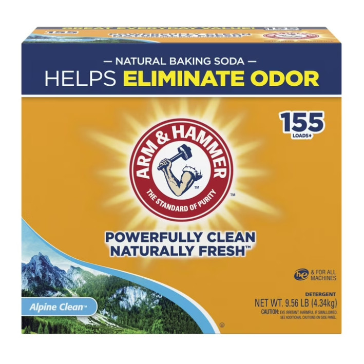 3 Box ARM & HAMMER Powder Laundry Detergent, Alpine Clean, 9.56 lb/ Box