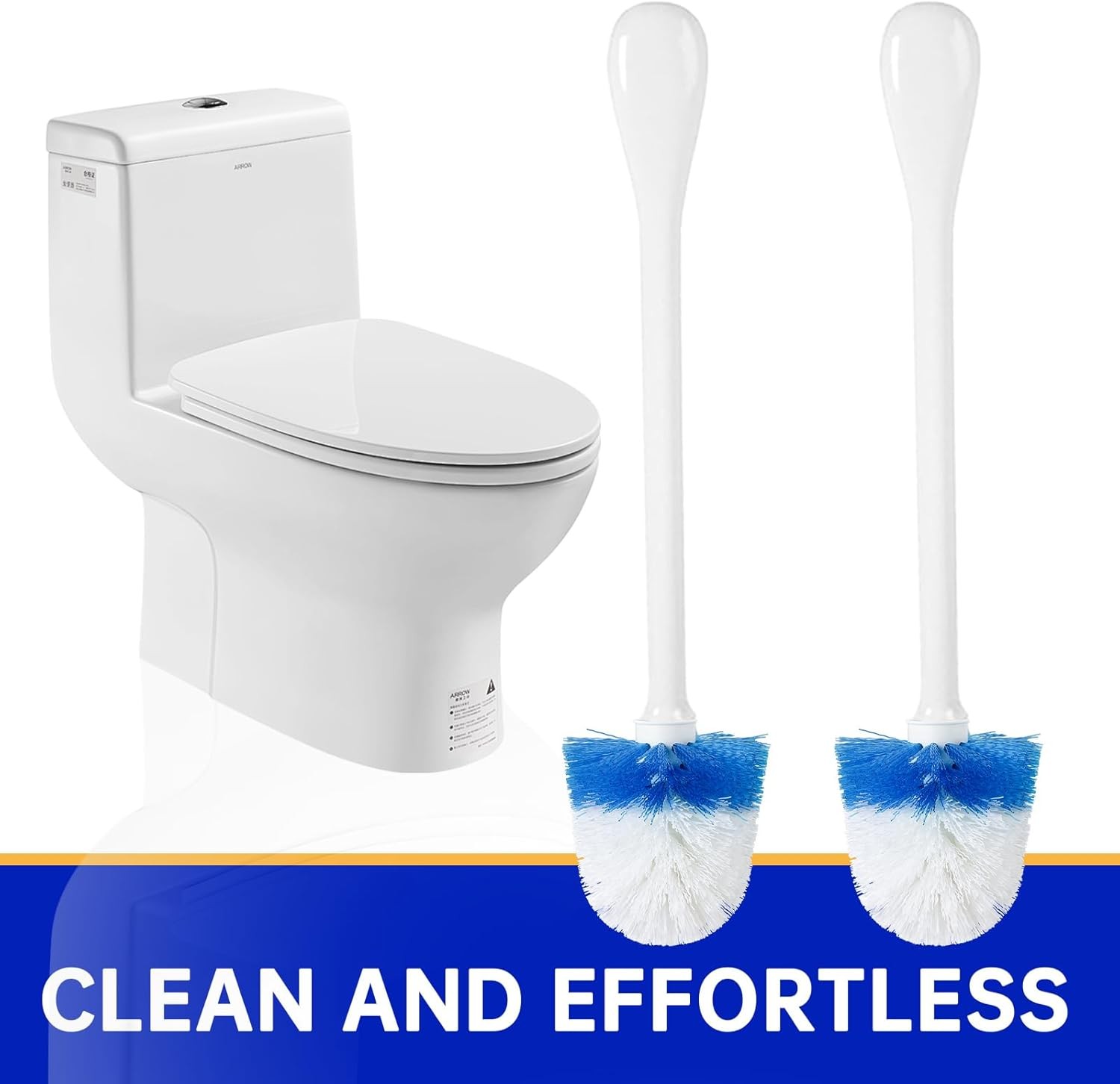 2 Pack Toilet Brush Replacement Head Compatible with OXO Good Grips Toilet