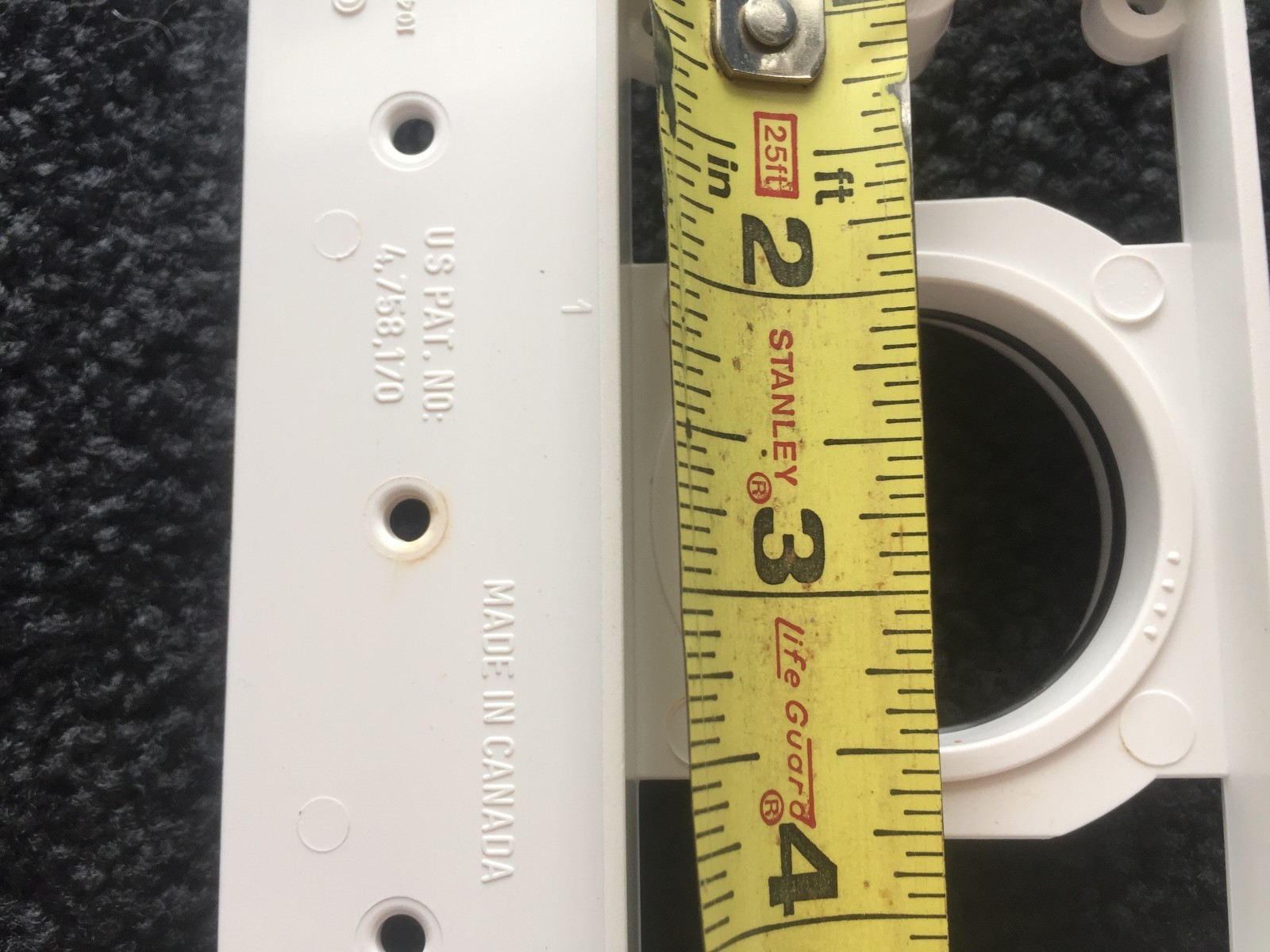 Inlet Valve Mounting Bracket for Central Vacuum Parts Wall Built-in System