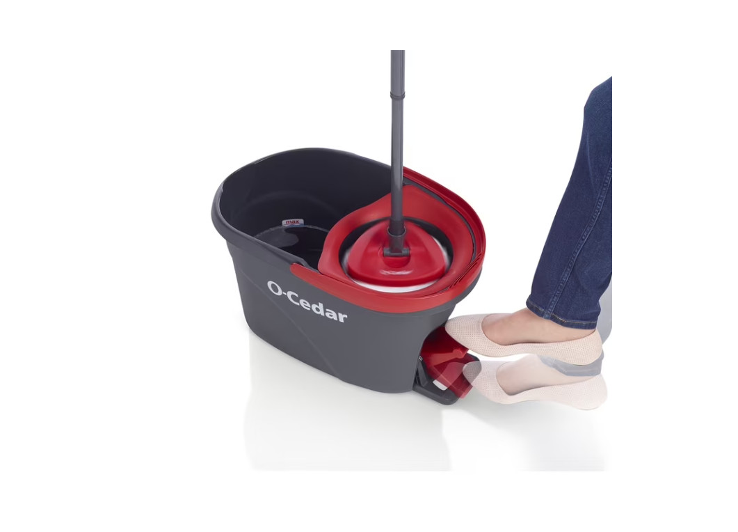 O-Cedar EasyWring™ Microfiber Spin Mop & Bucket System with 1 Extra Mop Head Rep