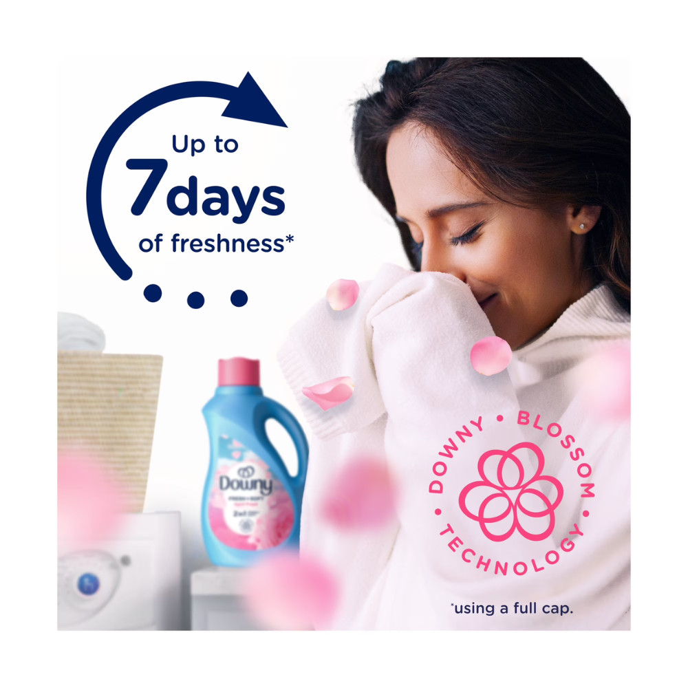 (2 Pack) Downy Liquid Fabric Softener, April Fresh Scent, 111 fl oz, 150 Loads