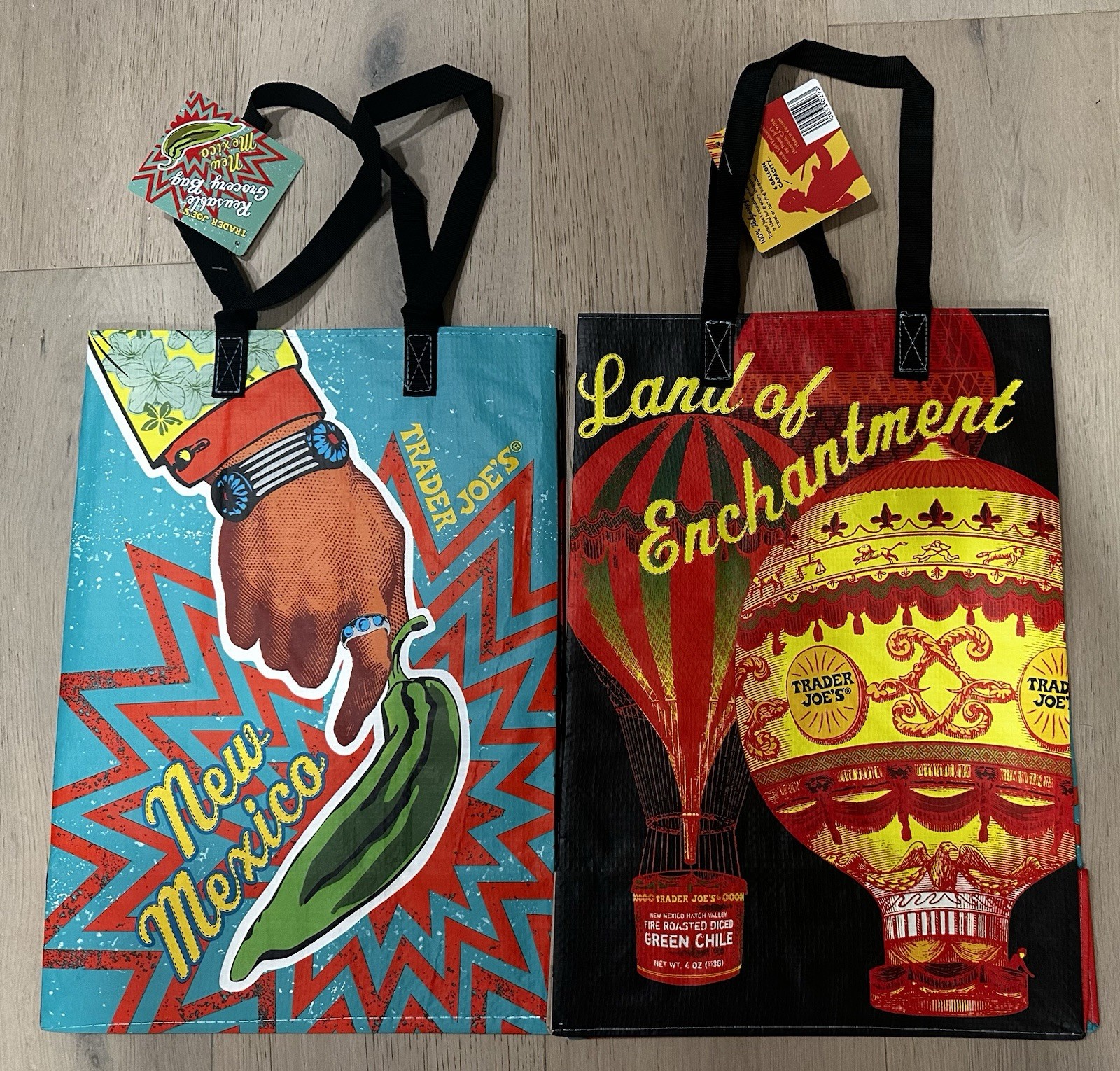 UPICK 1 💚 (52 Choices) Trader Joe’s NEW ECO REUSABLE GROCERY SHOPPING TOTE BAG