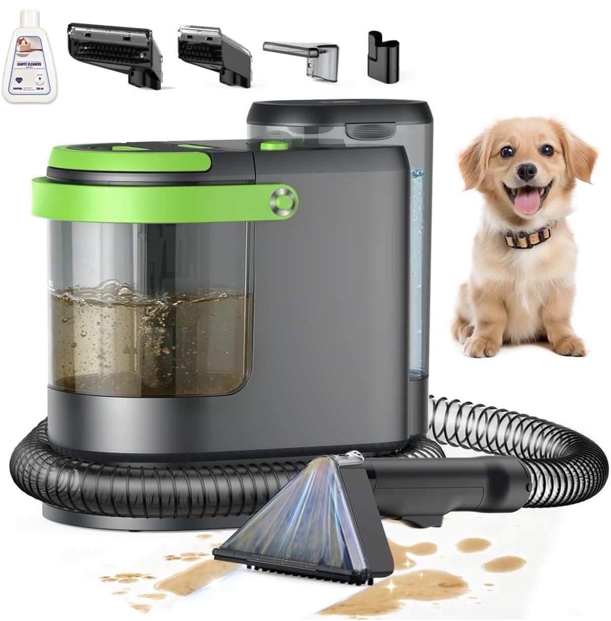 18Kpa Portable Carpet Cleaner Machine Cars Pets Spot Rug Couch 54 42 Oz Water
