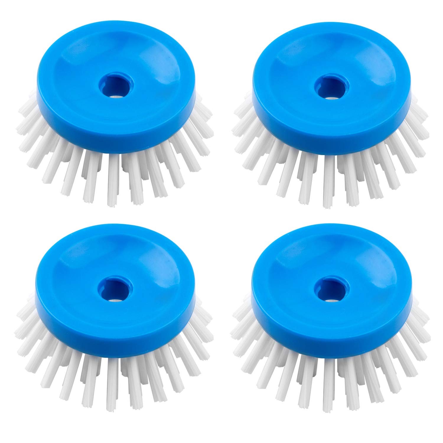 MR.SIGA Soap Dispensing Palm Brush Refill, Pack of 4 4 – White