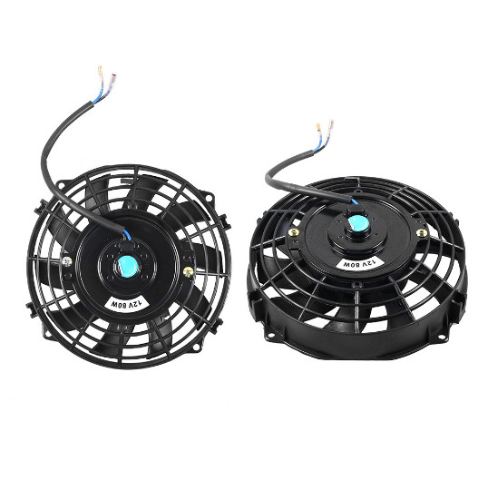Universal 7 Inch 12V 80W Car Air Conditioning Electronic Cooling Radiator Fan