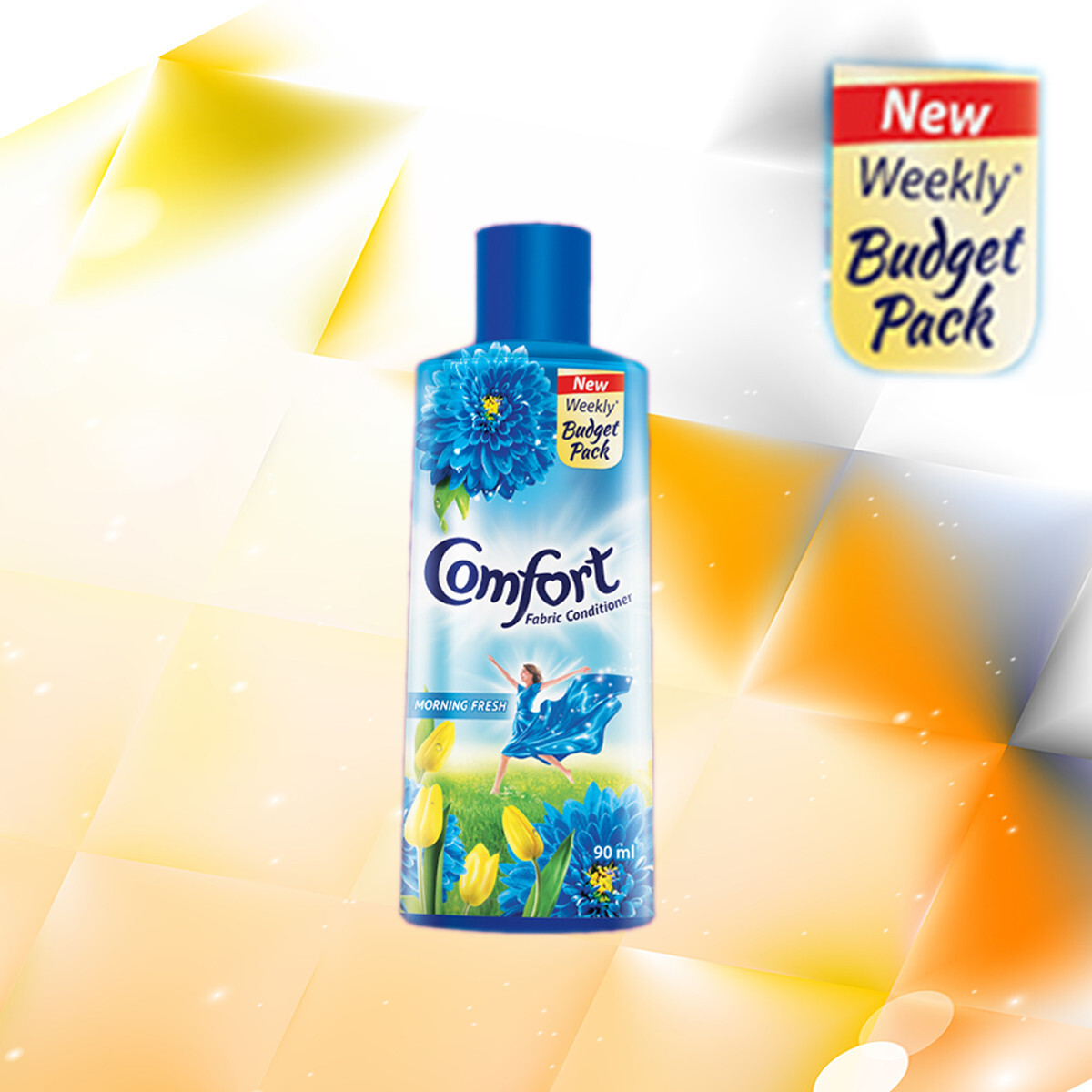 Comfort Fabric Conditioner Clothes Washing Fabric Conditioner Fresh Morning 90ml