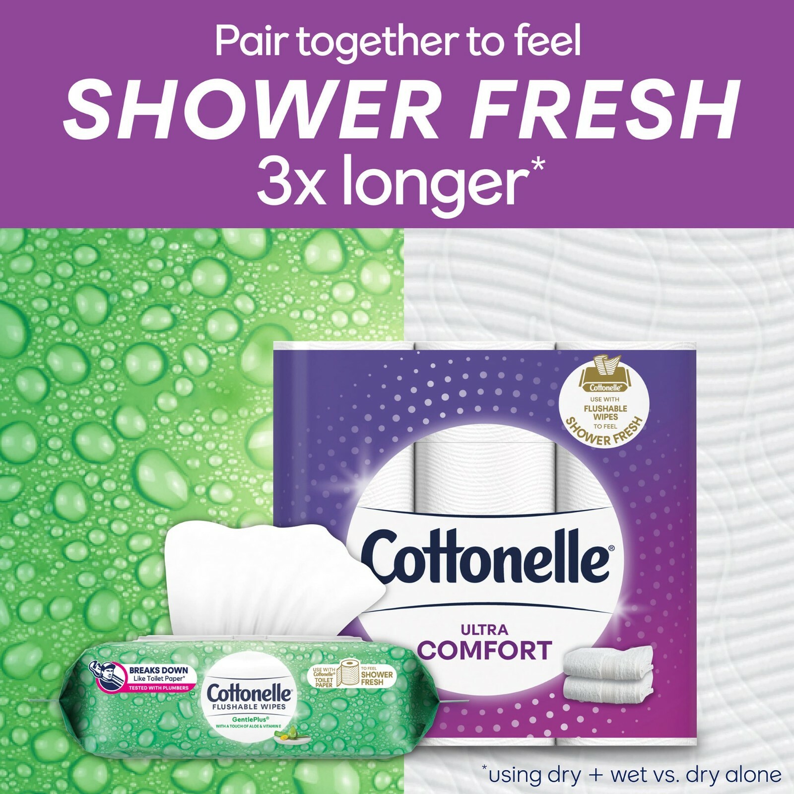Cottonelle Ultra ComfortCare Toilet Paper 24 Mega = 96 REGULAR ROLLS Soft TISSUE
