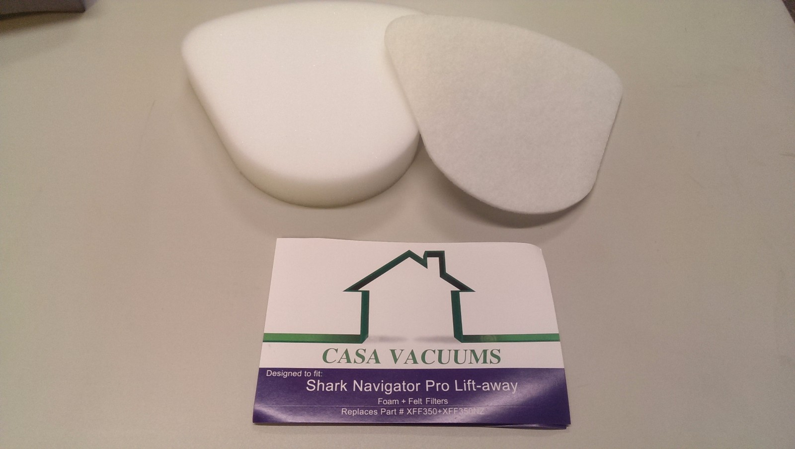 Set of Foam & Felt Filters for Shark Navigator Lift Away Vacuum NV350 fit XFF350