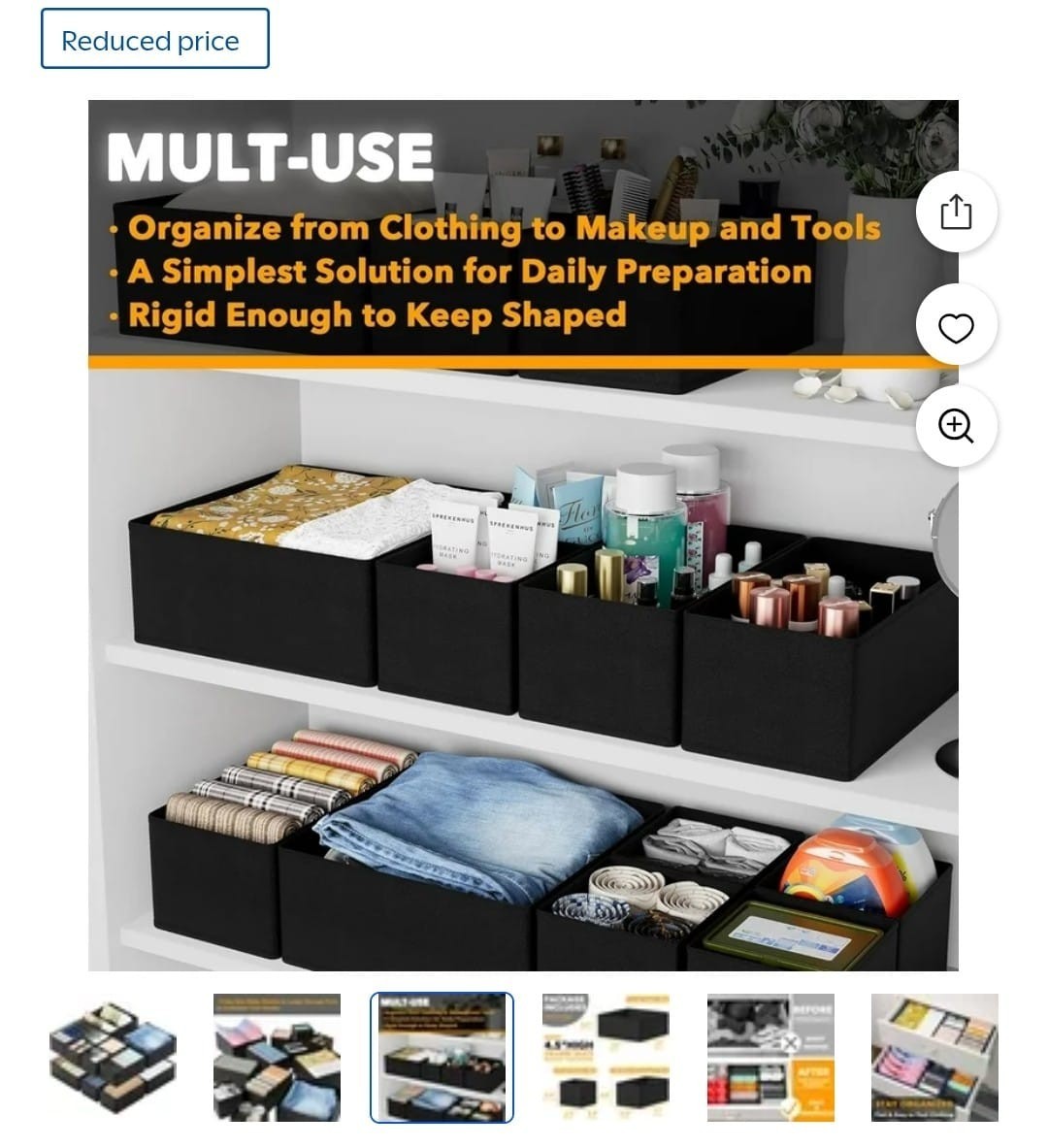 Zhijybo 12 Pack Drawer Organizer