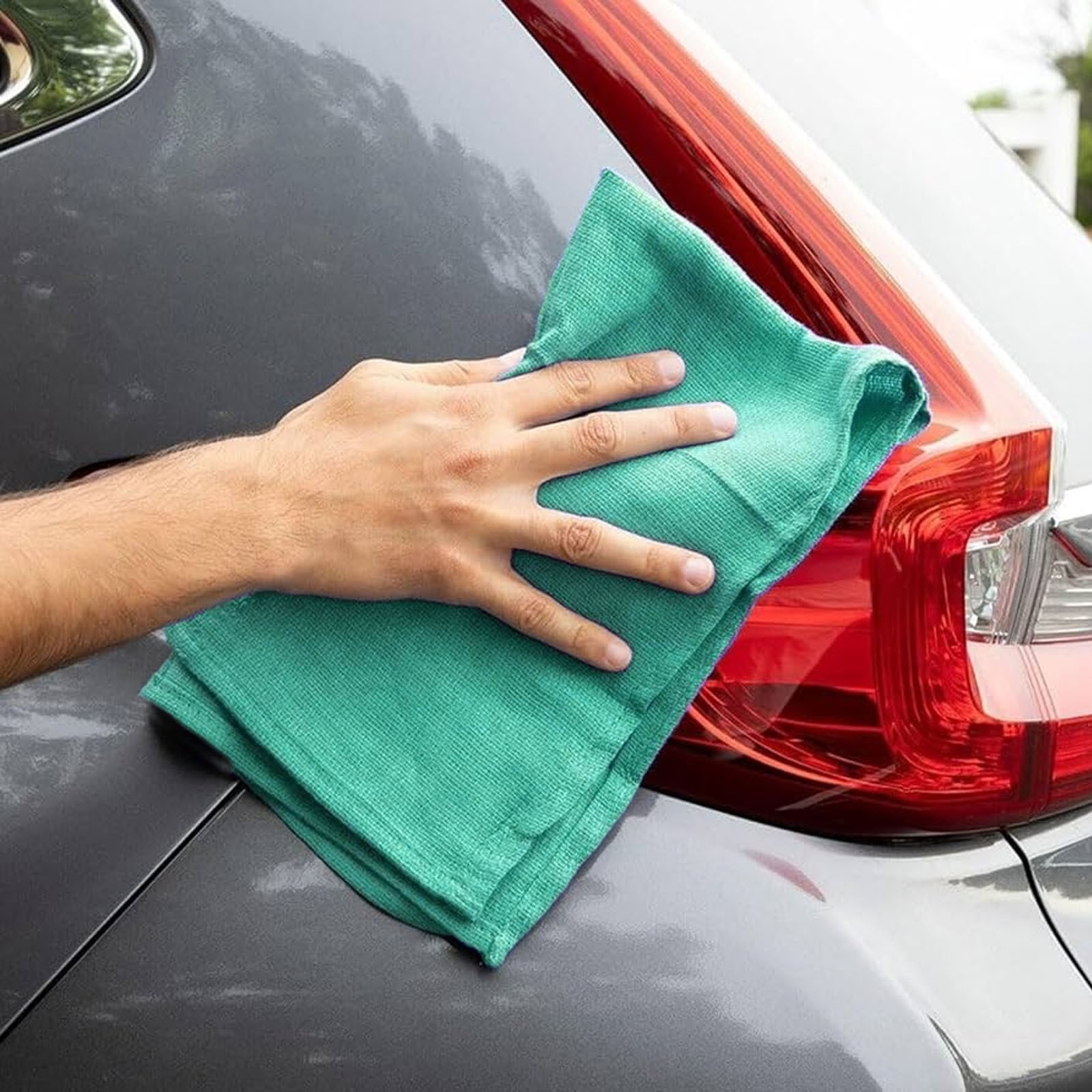 Premium Green Huck Towels – 15 x 27 inch Multipurpose Cleaning Towels