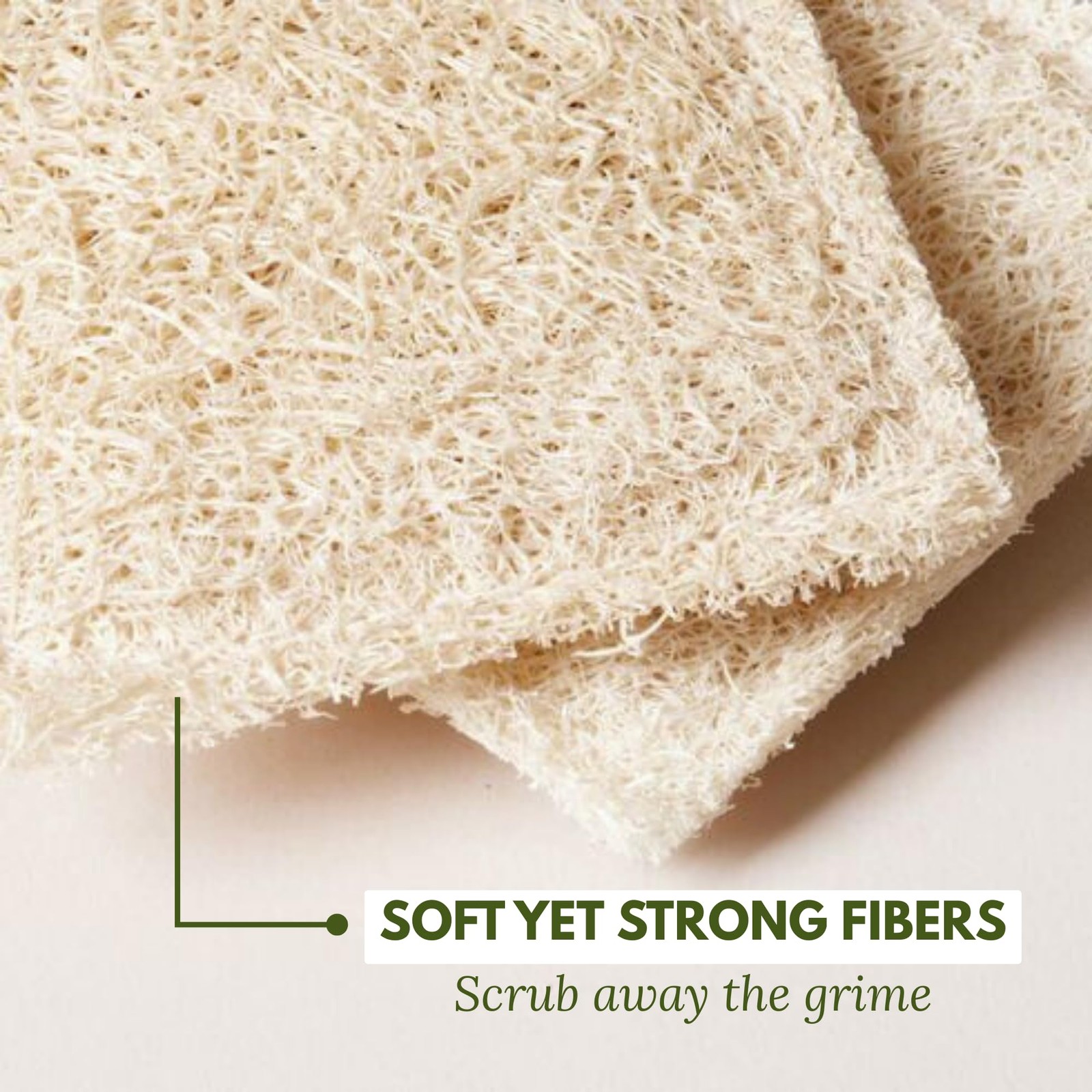30 PCS Natural Loofah Dish Sponge Compostable Dishwashing 2.75×2.75 Inch
