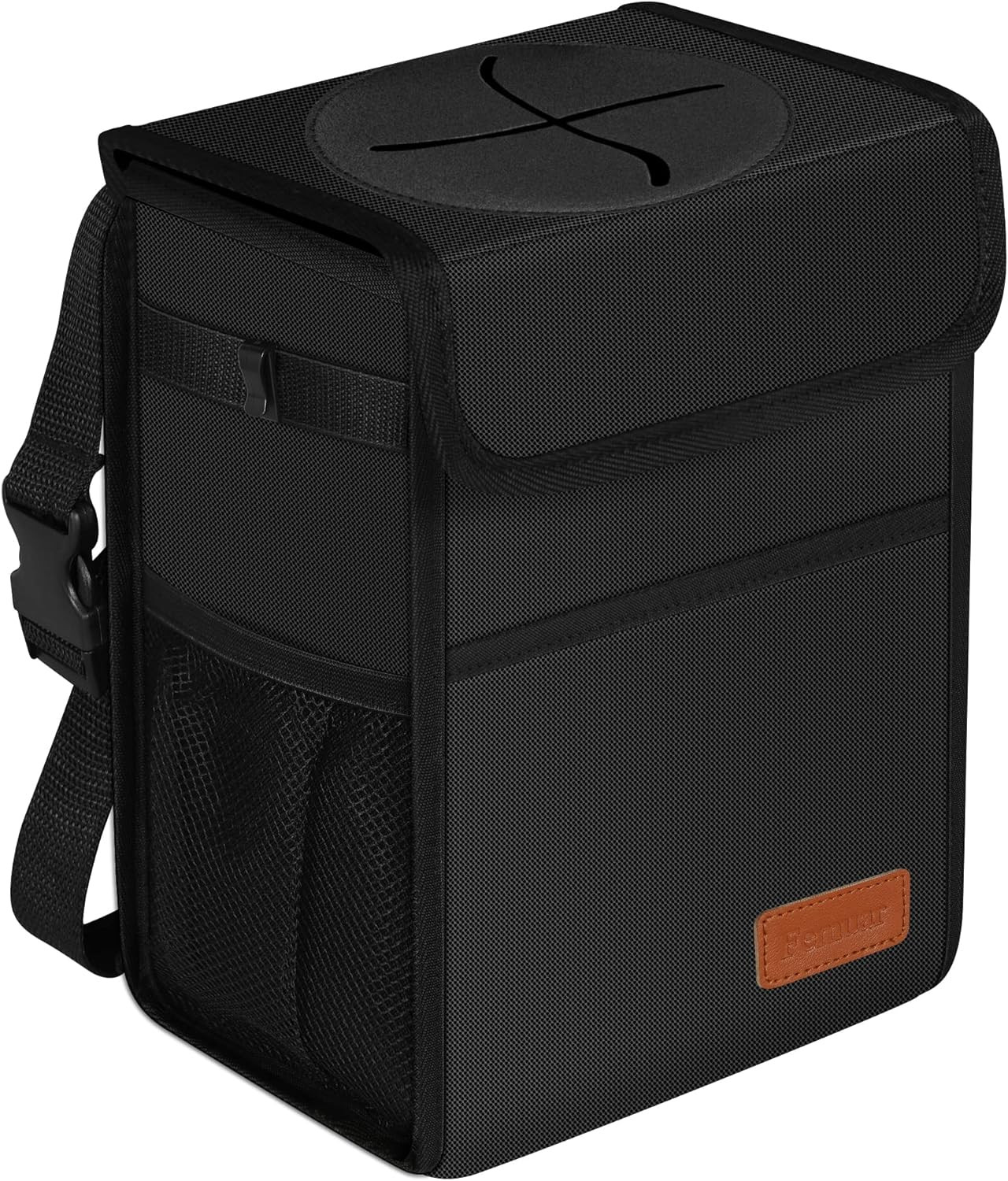 Leak Proof Car Trash Can with Lid – Waterproof Automotive Garbage Bin for Suvs