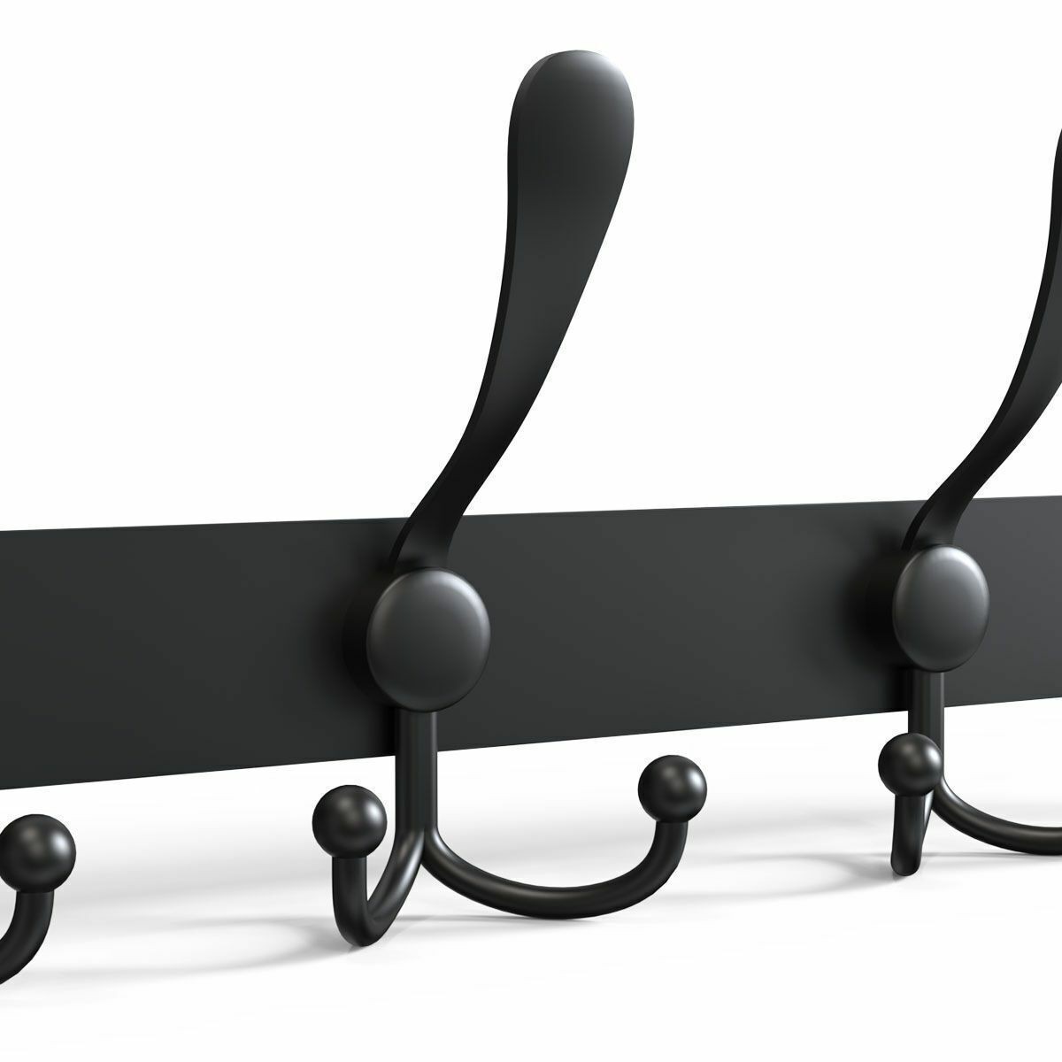 Stainless Steel 15 Hooks Coat Robe Hat Clothes Wall Mount Hanger Towel Rack 2025