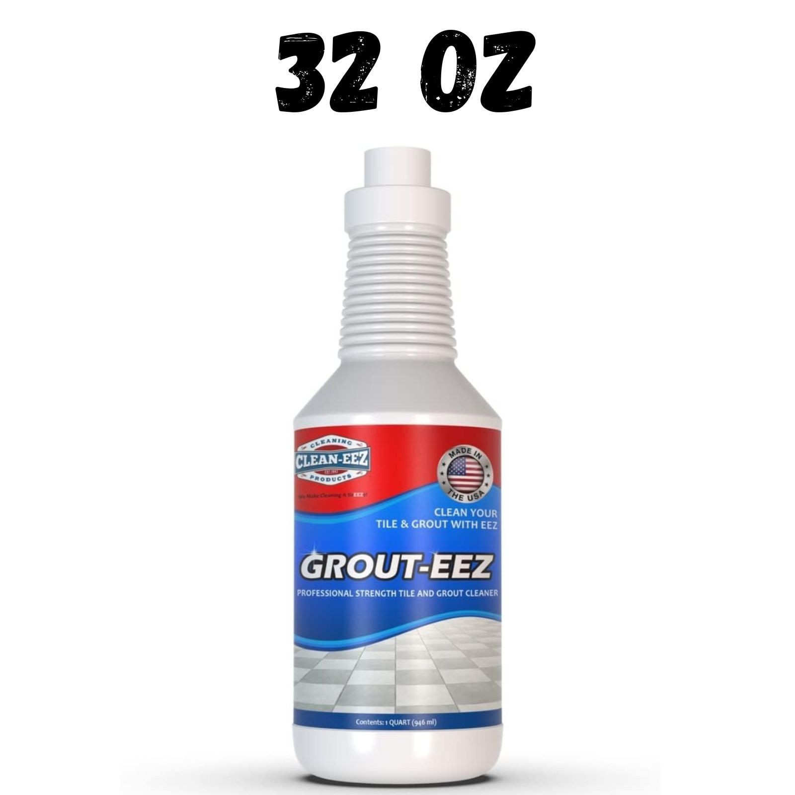 Clean-eez Grout-eez Heavy Duty Grout Cleaner Tile & Floor Stain Remover 32oz