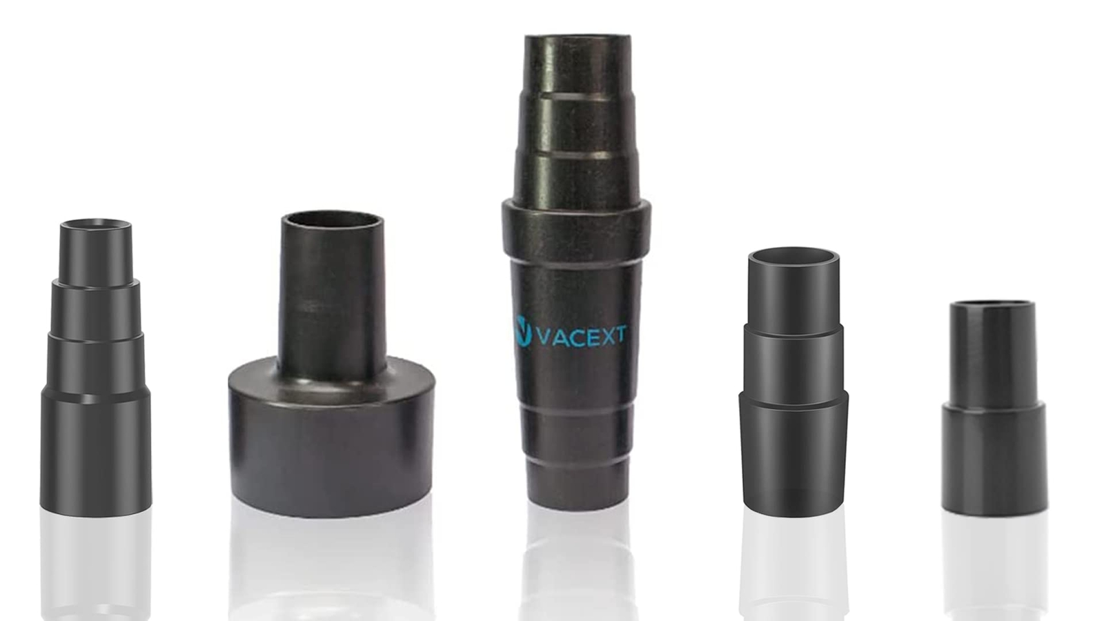 Universal Vacuum Hose Adapter Kit Reducer Attachment Set Converter From 1 1/2 In