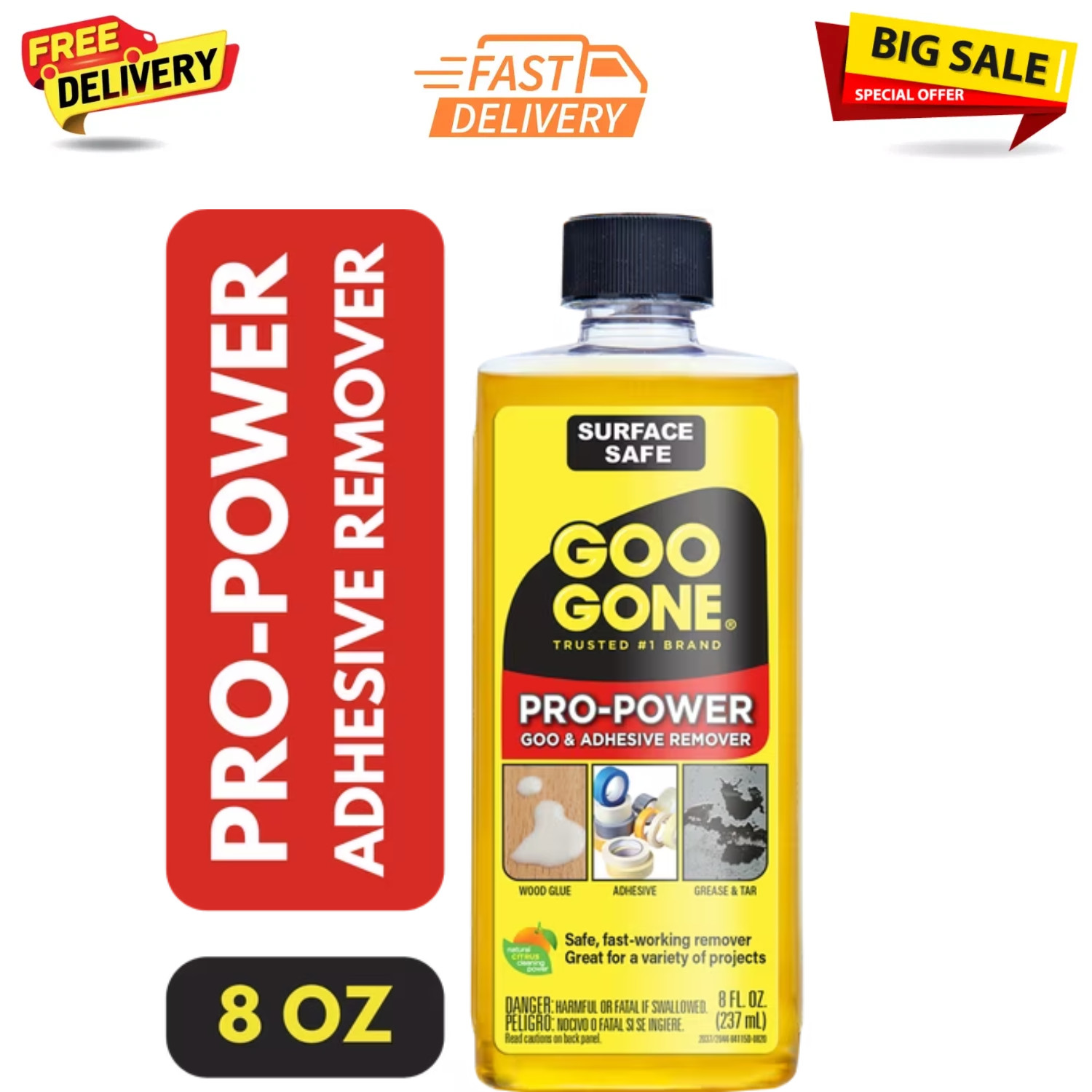 Goo Gone 8 oz. Pro Power Adhesive Remover