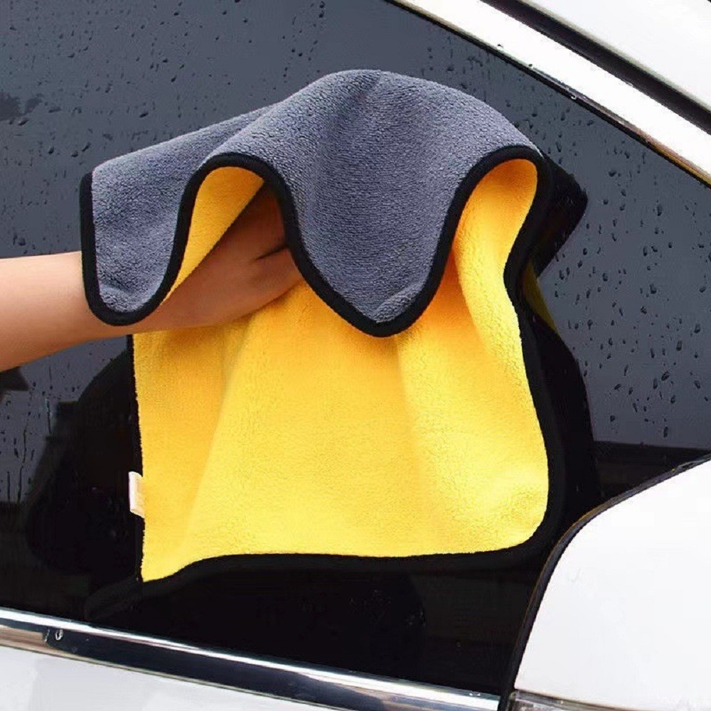 5pc Microfiber Cleaning Cloth Extra Thick Rag Car Wash Polishing Detailing Towel
