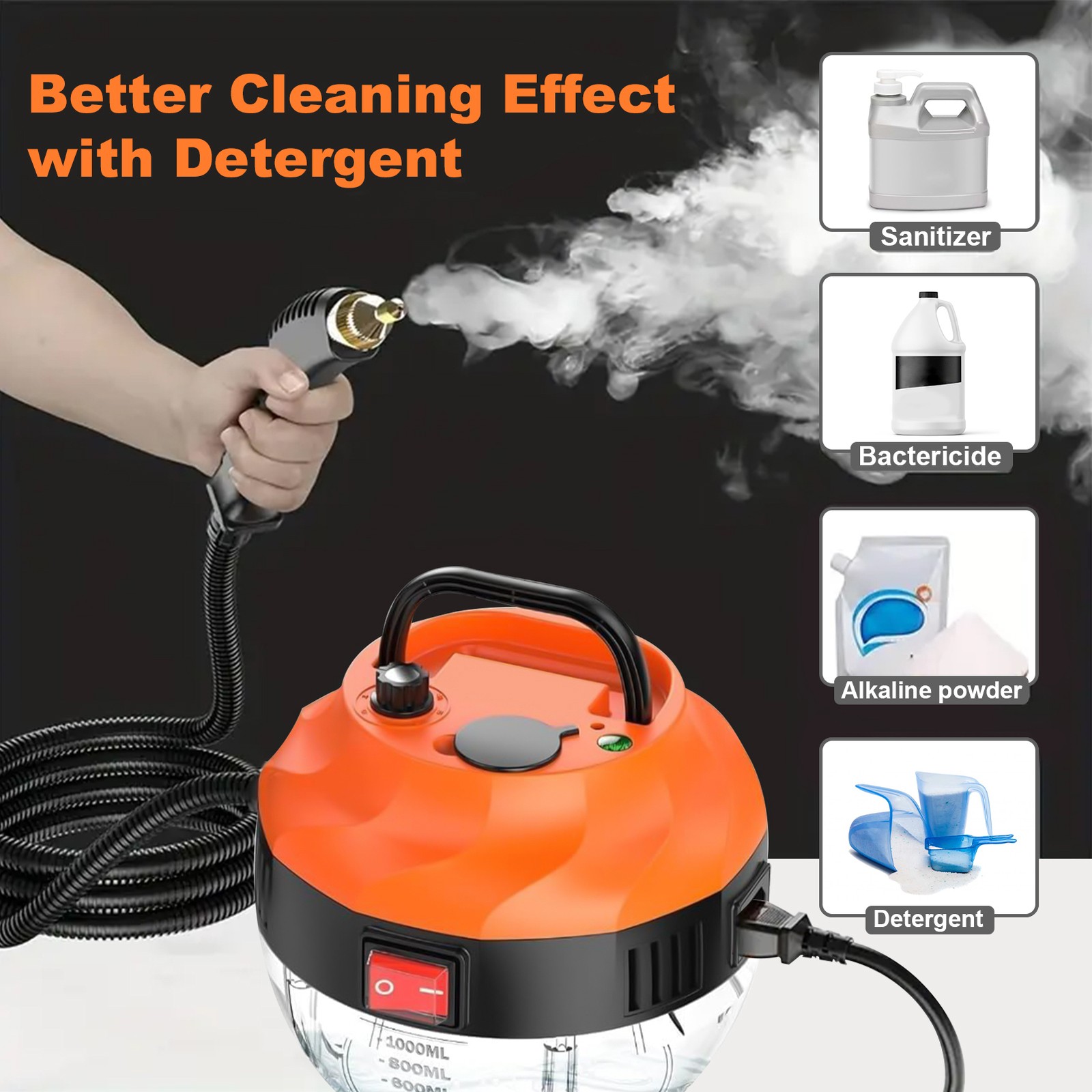3800W High Pressure Steam Cleaner Household Car Steam Cleaner Cleaning Machine