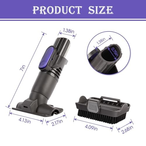 2-in-1 Vacuum Tool Brush for Shark IX141 IZ162H IZ361H IX140 UZ145 D-Shape