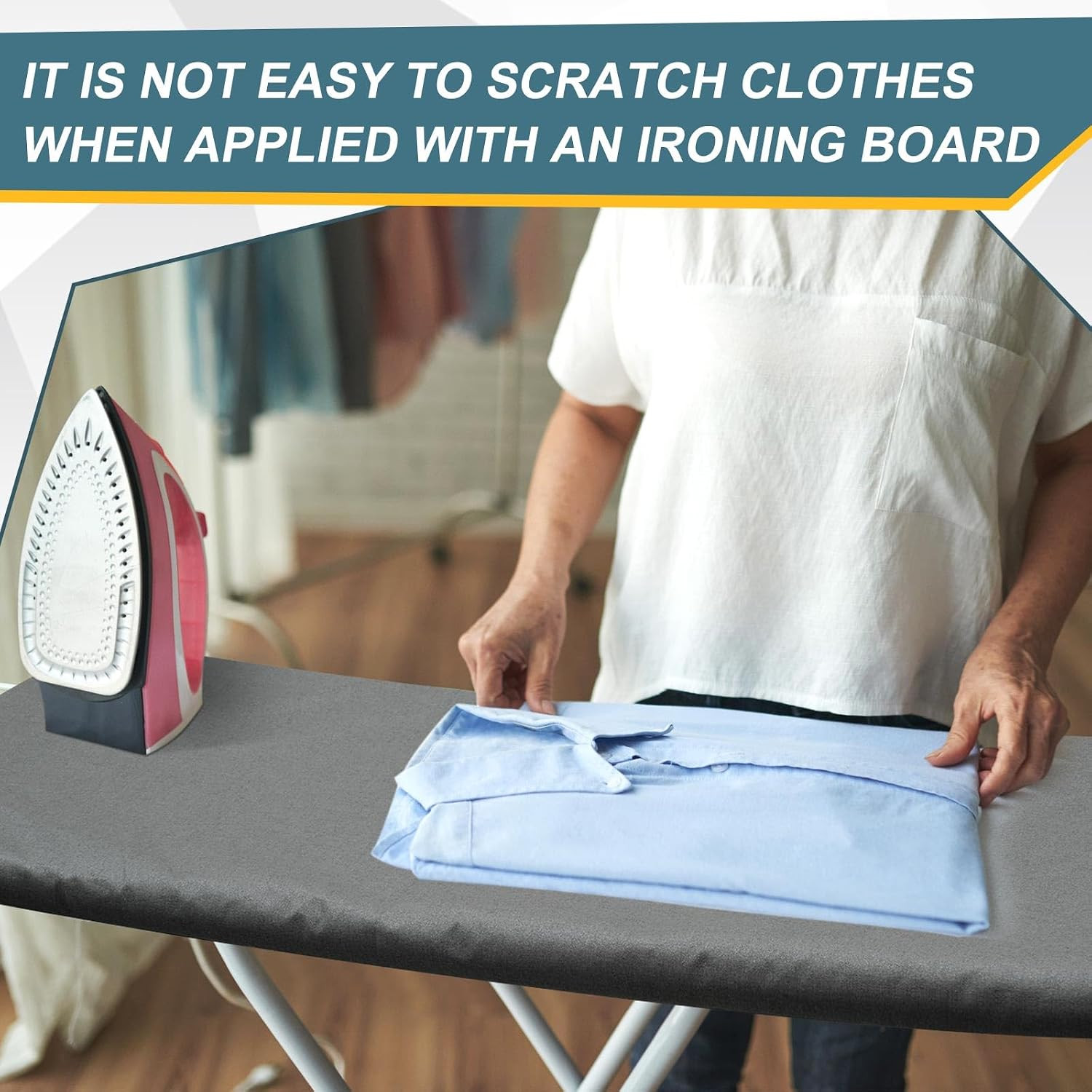 60 x 2 Yard Scorch Resistant Fabric Insulated Blend Ironing Scorch Cloth Protect