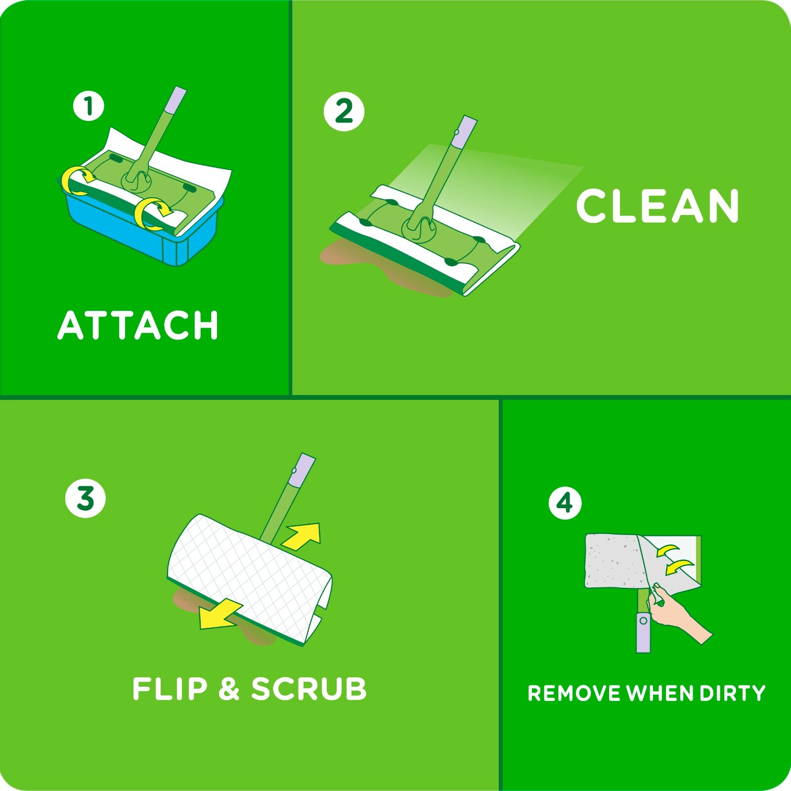 Swiffer Sweeper Wet Pad Refills, Open Window Fresh, 24 Count