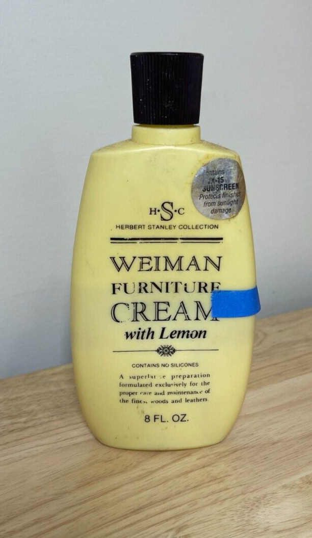 Weiman Furniture Cream With Lemon 8 Fl Oz Used
