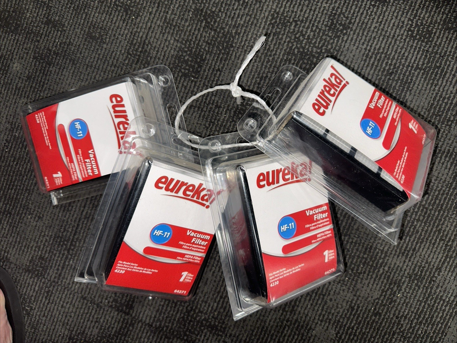 4 Pack Eureka HF-11 Vacuum Filter HEPA Filter Fits Model 4230 64271