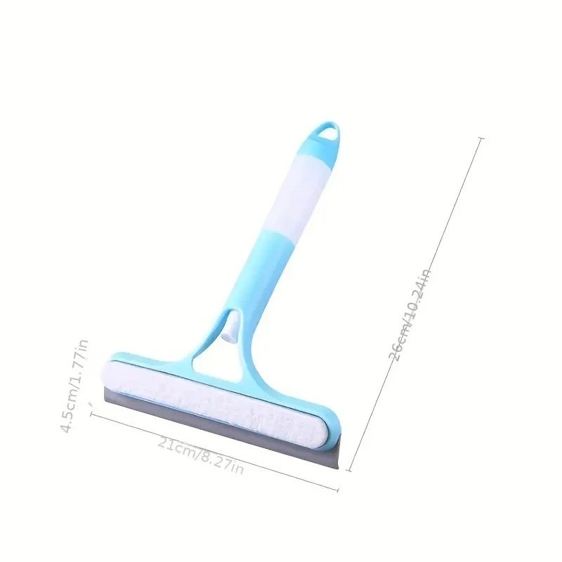 3 in 1 Glass Cleaner Scraper with Water Spray Bottle Window Mirror Cleaning Tool