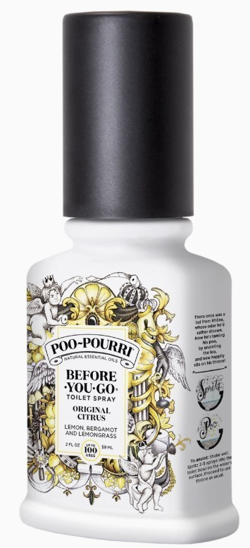 POO-POURRI Before-You-Go Original Citrus Toilet Spray – 2 oz (4 Pack)