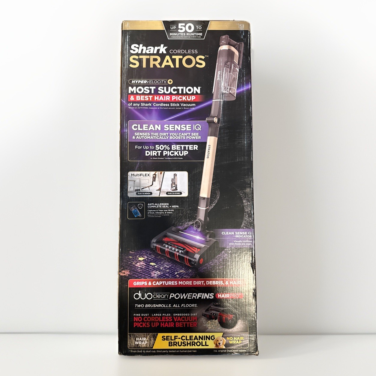 BRAND NEW-Shark Stratos Cordless Stick Vacuum Clean Sense IQ DuoClean PowerFins