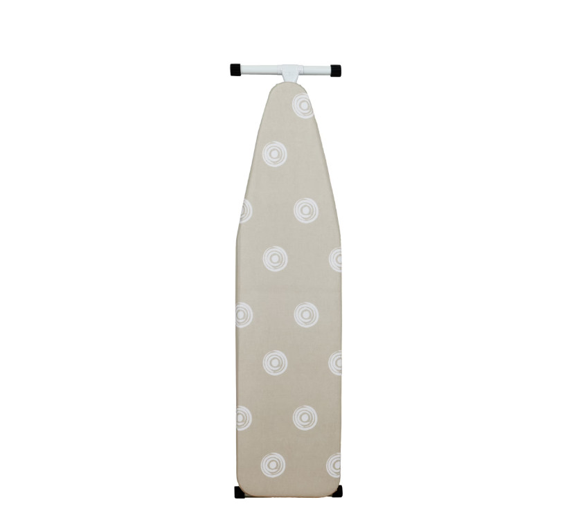 Full‑Size T‑Leg Ironing Board – , Adjustable Height, Steel Frame, Thick Padded